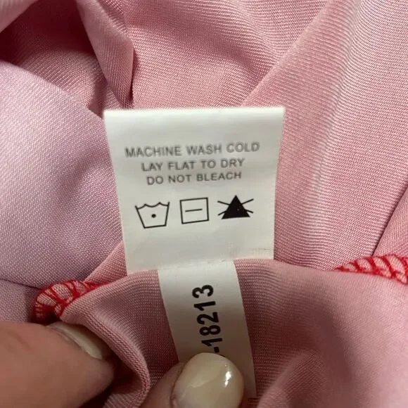 Mud Pie Red & Pink Stripe 3/4 Sleeve Crew Neck Dress Size Medium NWOT - Picture 8 of 8